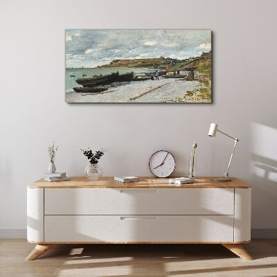 A quiet port on a summer day Print on canvas
