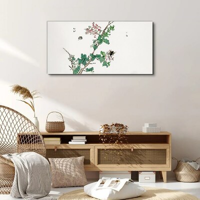 Asian leaves insects Canvas print