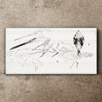 Birds on the move Print on canvas