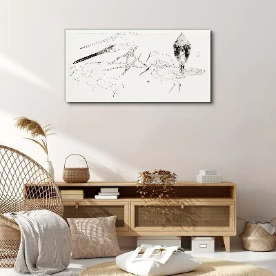 Birds on the move Print on canvas