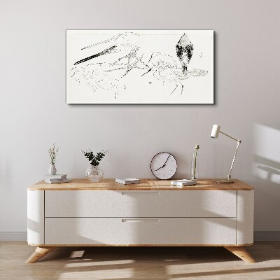 Birds on the move Print on canvas