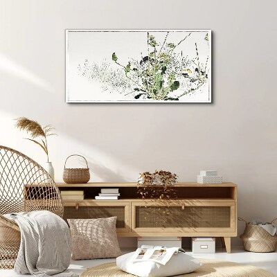 A plant landscape in delicate tones Canvas wall art