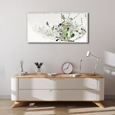 A plant landscape in delicate tones Canvas wall art