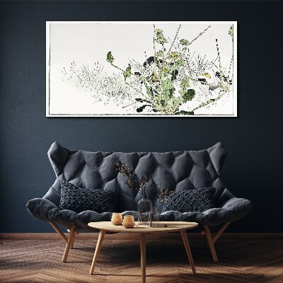 A plant landscape in delicate tones Canvas wall art