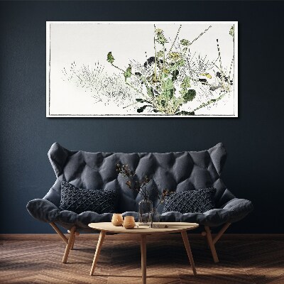 Flower leaves flowers Canvas print