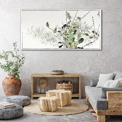 A plant landscape in delicate tones Canvas wall art