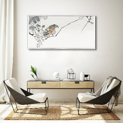 Birds on a branch Canvas wall art