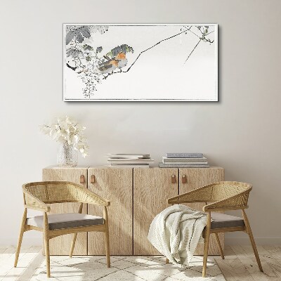 Birds on a branch Canvas wall art
