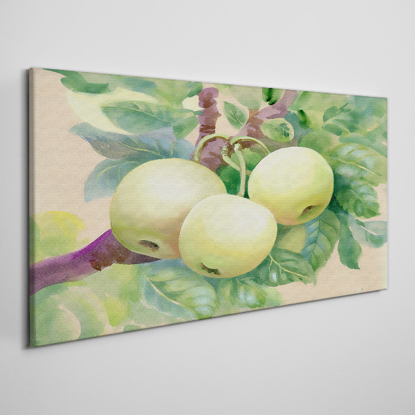 Apple garden in pastel colors Print on canvas