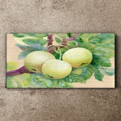Apple garden in pastel colors Print on canvas