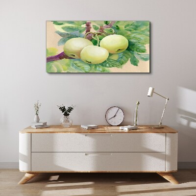 Apple garden in pastel colors Print on canvas