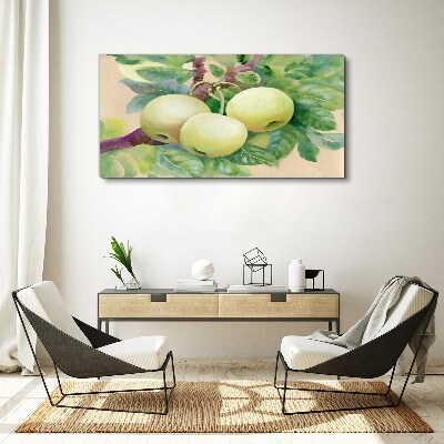 Apple garden in pastel colors Print on canvas