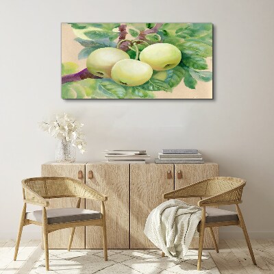 Apple garden in pastel colors Print on canvas