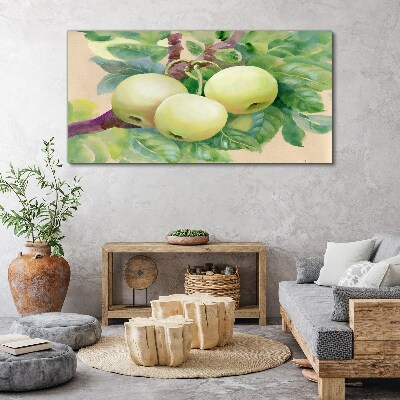 Apple garden in pastel colors Print on canvas