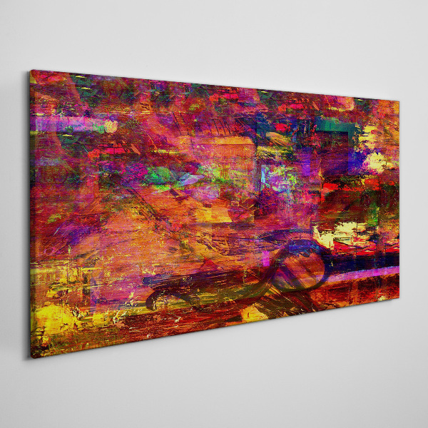 Colorful abstraction in intense colors Canvas wall art