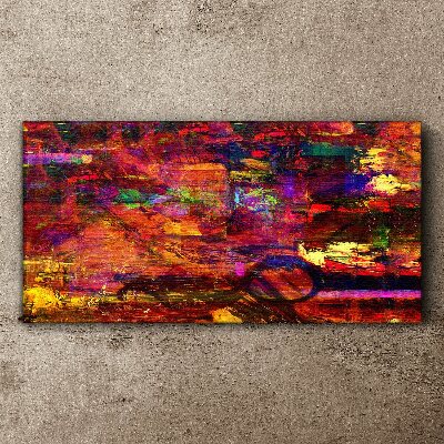 Colorful abstraction in intense colors Canvas wall art