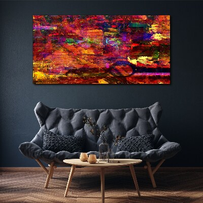 Colorful abstraction in intense colors Canvas wall art