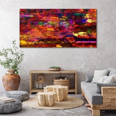 Colorful abstraction in intense colors Canvas wall art