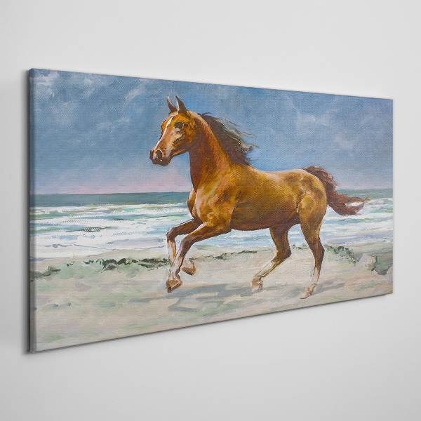 Galloping Horse by Unknown Artist Print on canvas
