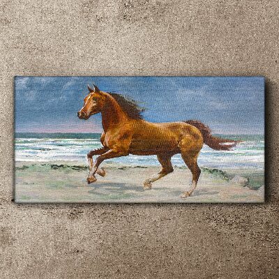 Galloping Horse by Unknown Artist Print on canvas