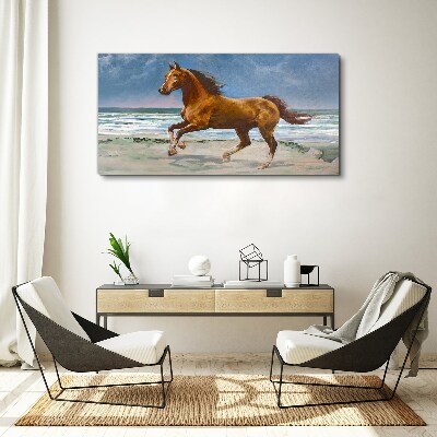 Galloping Horse by Unknown Artist Print on canvas
