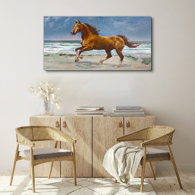 Galloping Horse by Unknown Artist Print on canvas