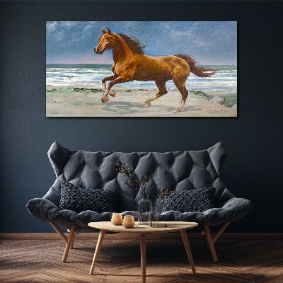 Galloping Horse by Unknown Artist Print on canvas
