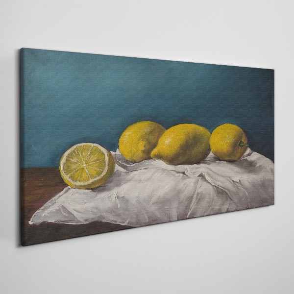 Lemon Peace Canvas wall art