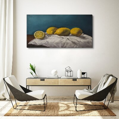 Lemon Peace Canvas wall art