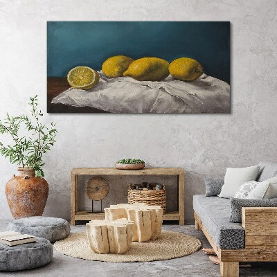 Lemon Peace Canvas wall art