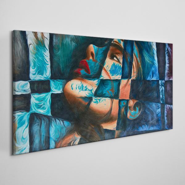 Fragments of emotions in color Print on canvas