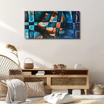 Fragments of emotions in color Print on canvas