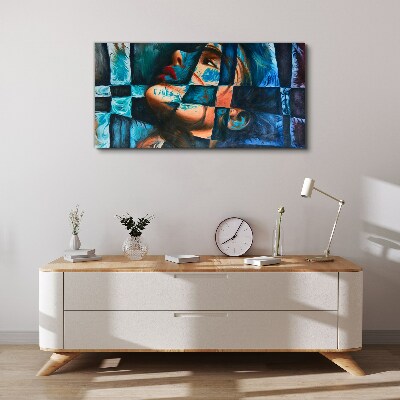 Fragments of emotions in color Print on canvas