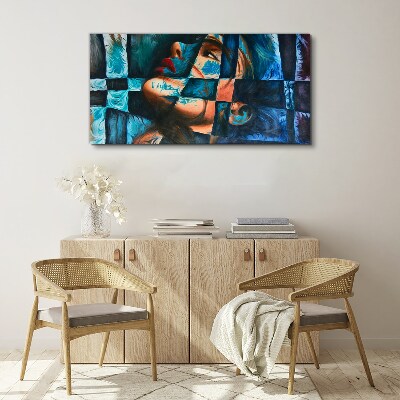 Fragments of emotions in color Print on canvas