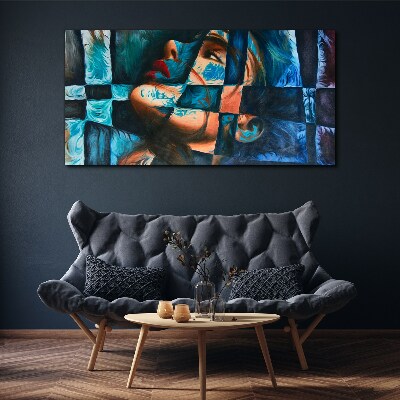 Fragments of emotions in color Print on canvas