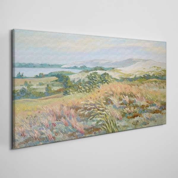 Summer field landscape Print on canvas