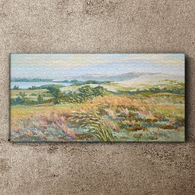 Summer field landscape Print on canvas