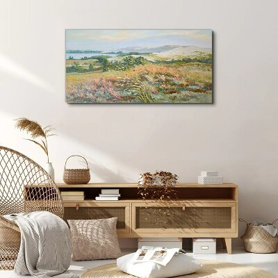 Summer field landscape Print on canvas