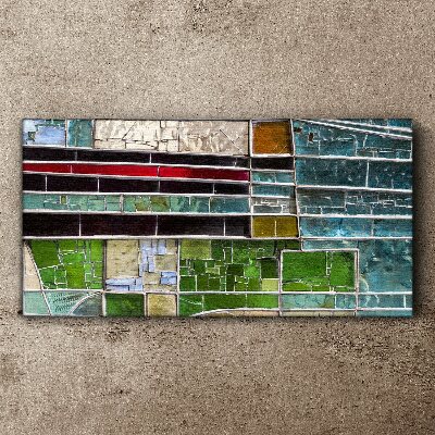 Abstract landscape in glass Canvas wall art