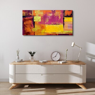Colorful abstract compositions Print on canvas