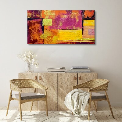 Colorful abstract compositions Print on canvas