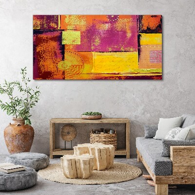 Colorful abstract compositions Print on canvas