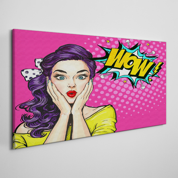 Pop Art Surprise Print on canvas