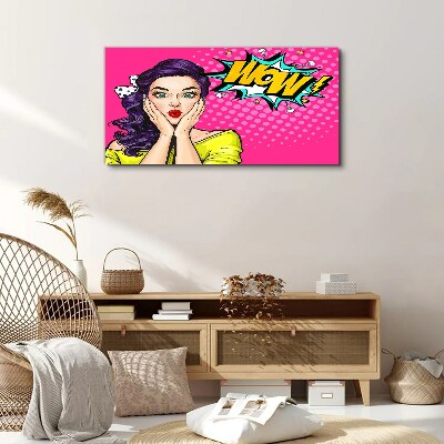 Pop Art Surprise Print on canvas