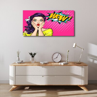 Pop Art Surprise Print on canvas