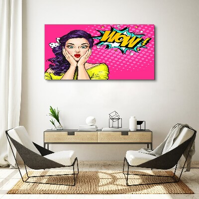 Pop Art Surprise Print on canvas