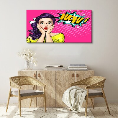 Pop Art Surprise Print on canvas