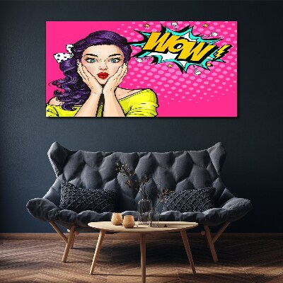 Pop Art Surprise Print on canvas