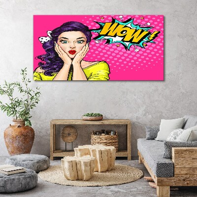 Pop Art Surprise Print on canvas