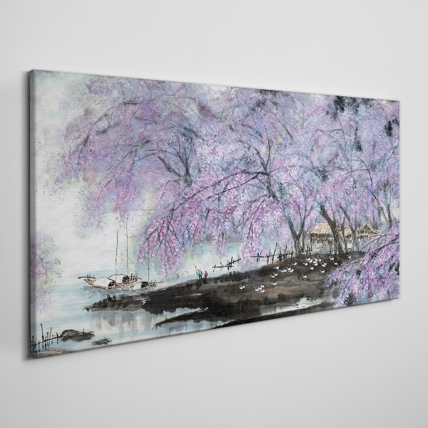 Spring blooming Canvas wall art